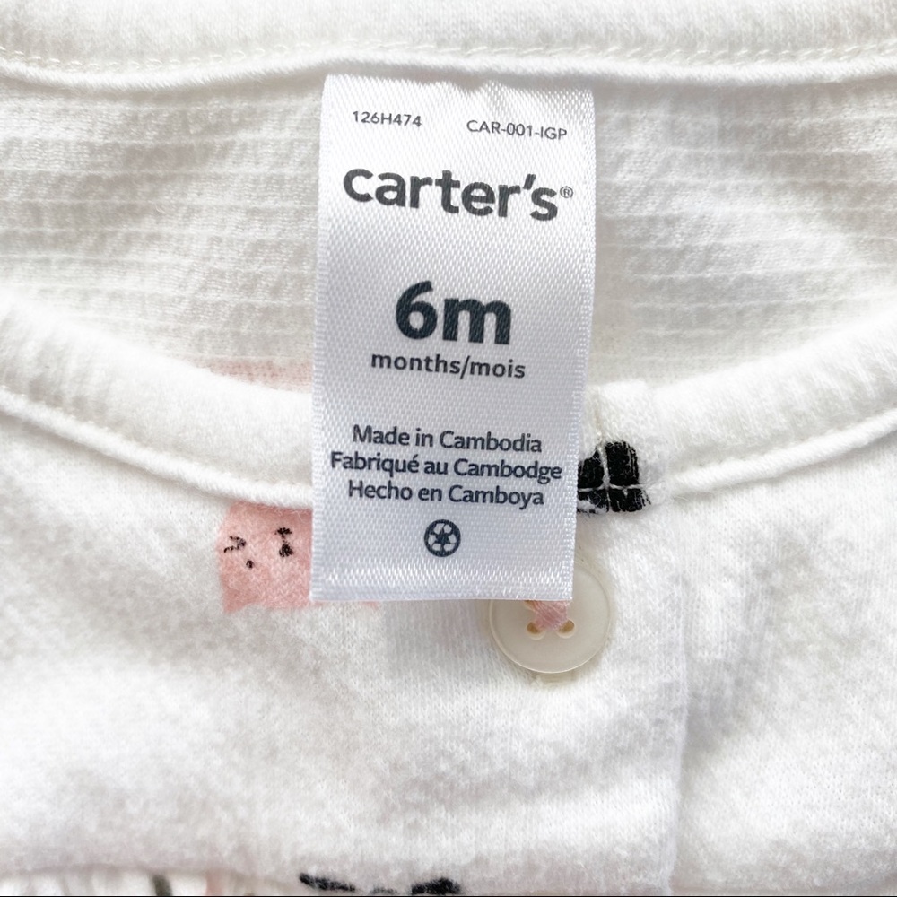 Carter’s Pink + White Button Cardigans - Picture 11 of 12
